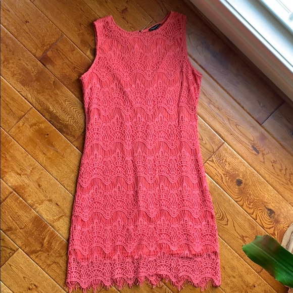 Shinestar Dresses & Skirts - Shinestar Crochet Overlay Sleeveless Dress - Large